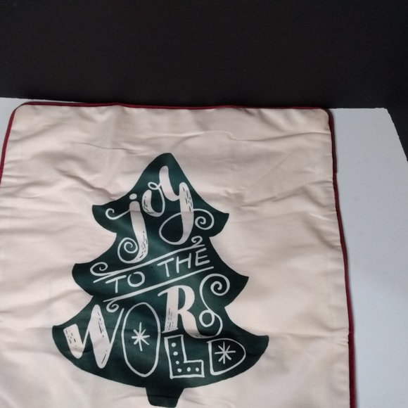 Santa Decorative Pillowcases 18"x18" Dual Sided Santa & Jot to the world - Picture 9 of 9